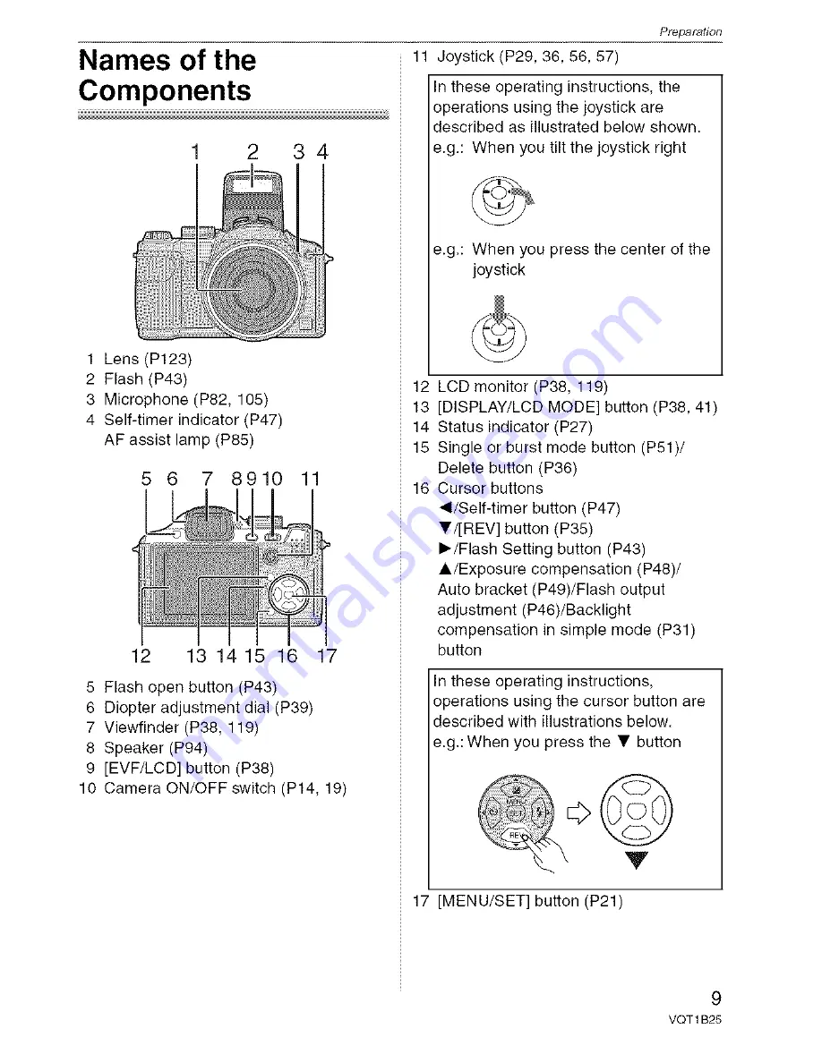 Panasonic Lumix DMC-FZ8 Operating Instructions Manual Download Page 9