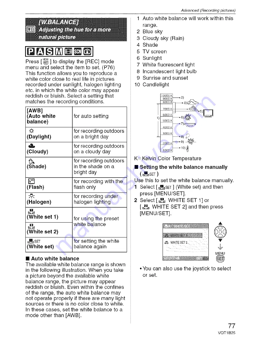 Panasonic Lumix DMC-FZ8 Operating Instructions Manual Download Page 77