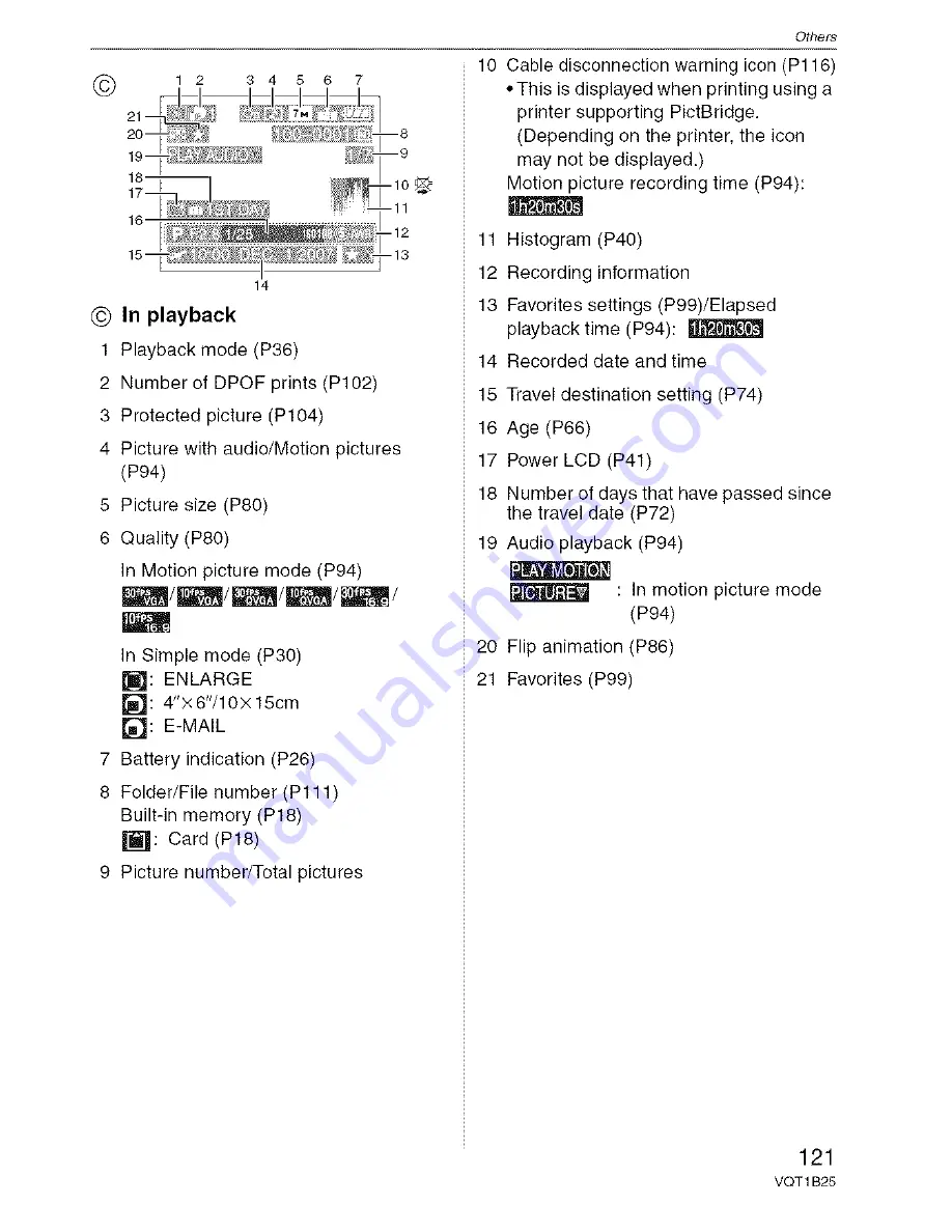 Panasonic Lumix DMC-FZ8 Operating Instructions Manual Download Page 121