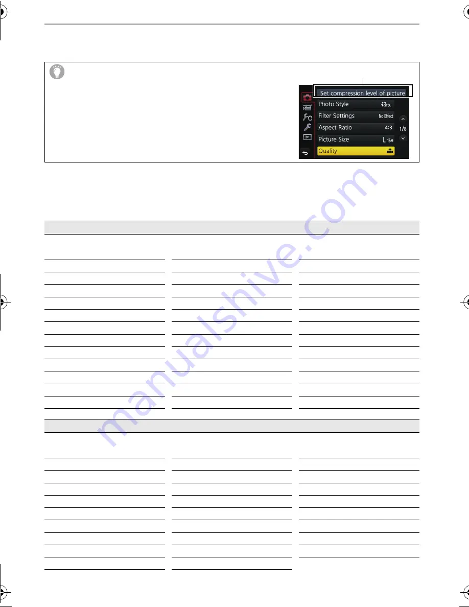 Panasonic LUMIX DMC-G7H Basic Owner'S Manual Download Page 52