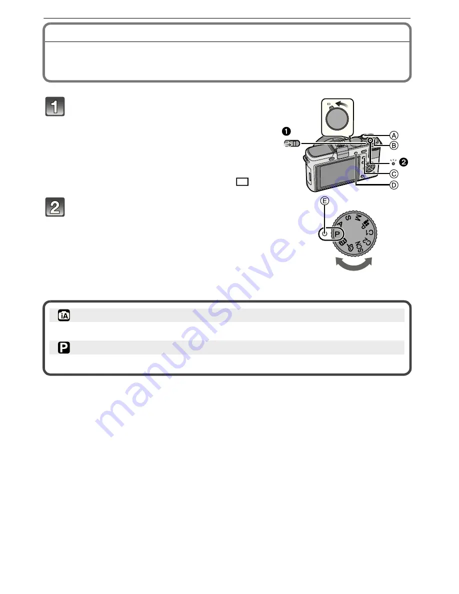 Panasonic Lumix DMC-GF1 C Operating Instructions Manual Download Page 38