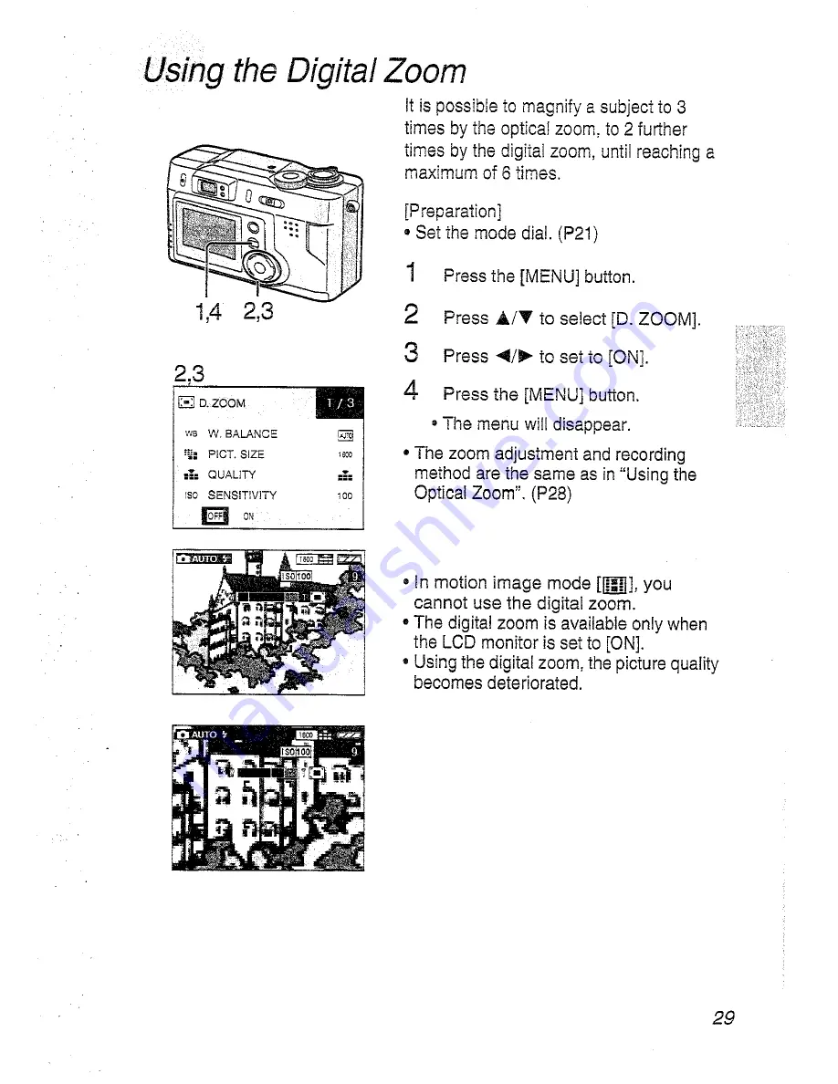 Panasonic Lumix DMC-LC20EN Operating Instructions Manual Download Page 29