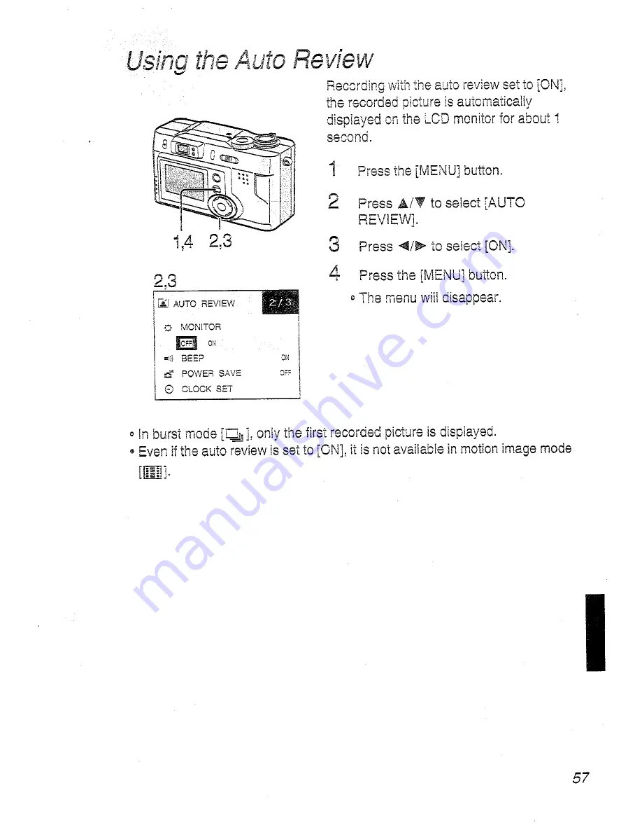 Panasonic Lumix DMC-LC20EN Operating Instructions Manual Download Page 57