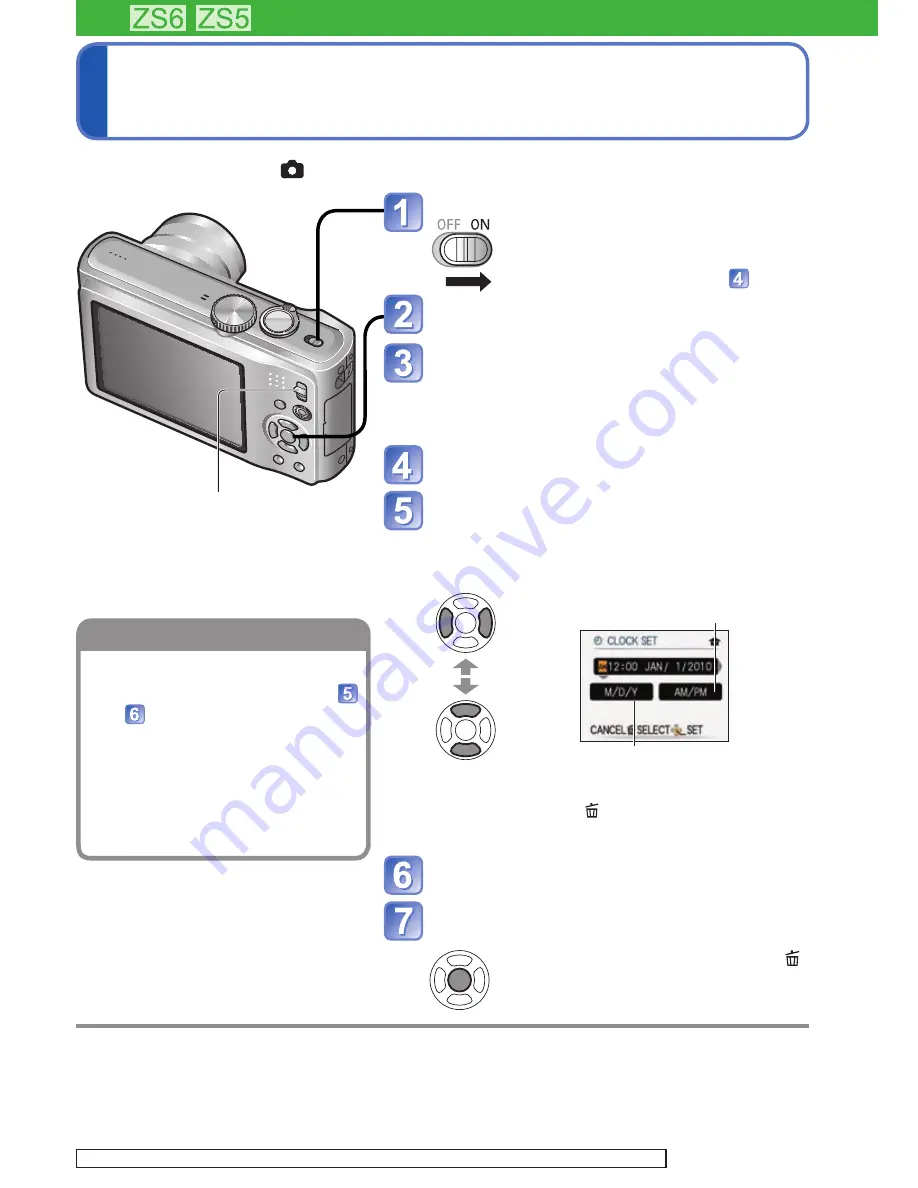 Panasonic Lumix DMC-TZ10 Operating Instructions Manual Download Page 19