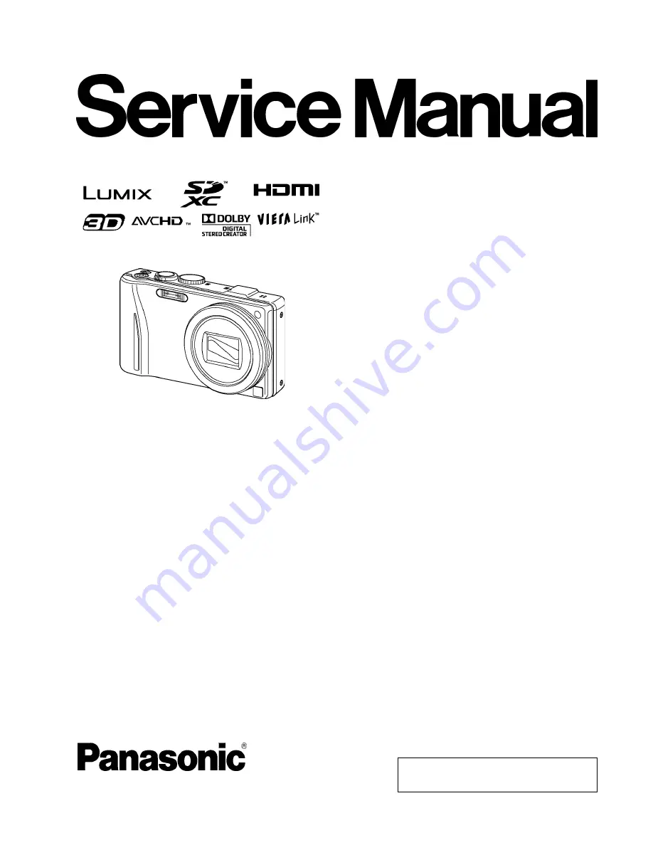 Panasonic Lumix DMC-TZ20EB Service Manual Download Page 1