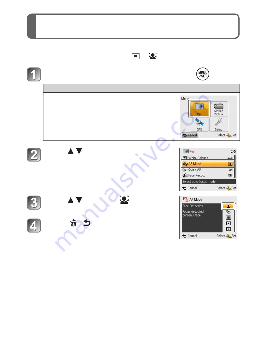 Panasonic Lumix DMC-TZ30 Basic Operating Instructions Manual Download Page 14