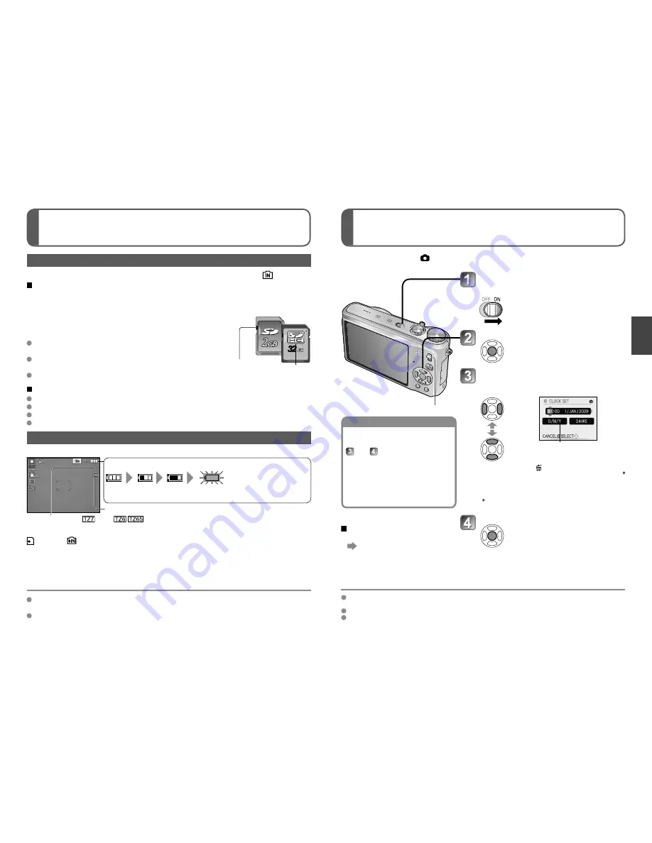 Panasonic LUMIX DMC-TZ6 Operating Instructions Manual Download Page 9