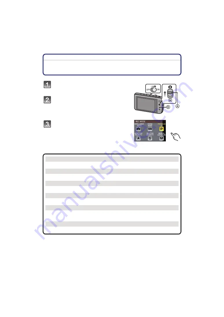 Panasonic Lumix DMCFX700EB Operating Instructions Manual Download Page 33