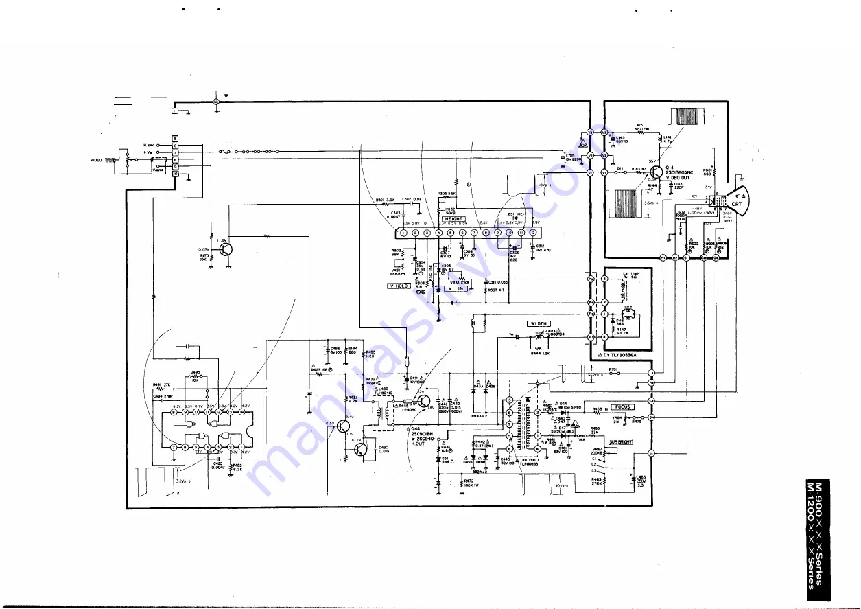 Panasonic M-1200 Series Service Manual Download Page 21