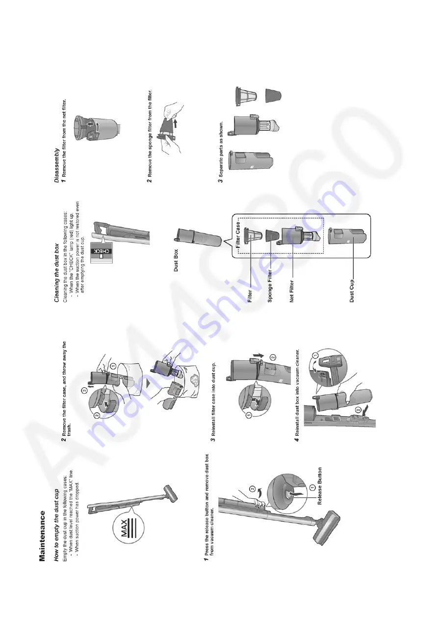 Panasonic MC-BJ870-S149 Скачать руководство пользователя страница 12