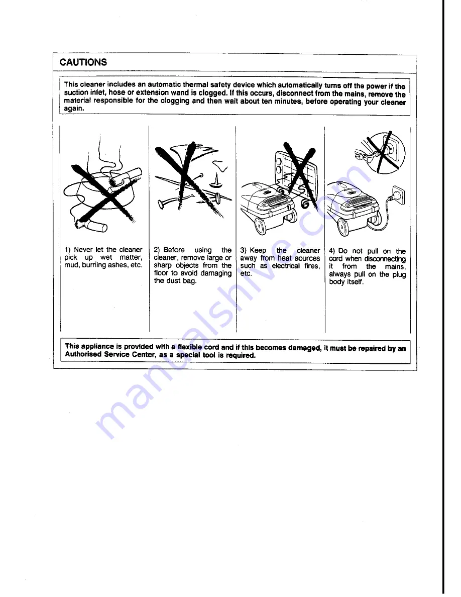 Panasonic MC-E750 Operating Instructions Manual Download Page 3