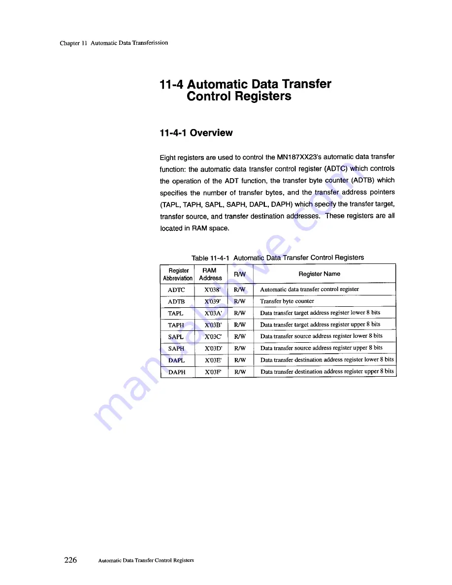 Panasonic MN1872423 User Manual Download Page 249