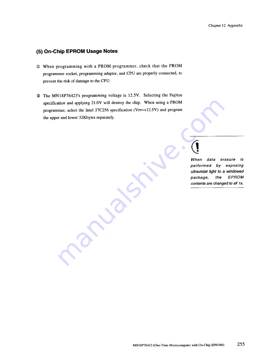 Panasonic MN1872423 User Manual Download Page 279