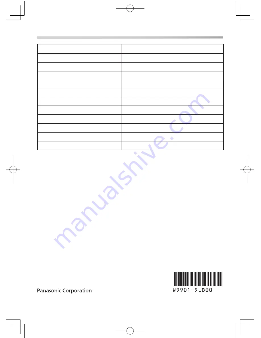 Panasonic NA-128VG5 Operating Instructions & Installation Instructions Download Page 40