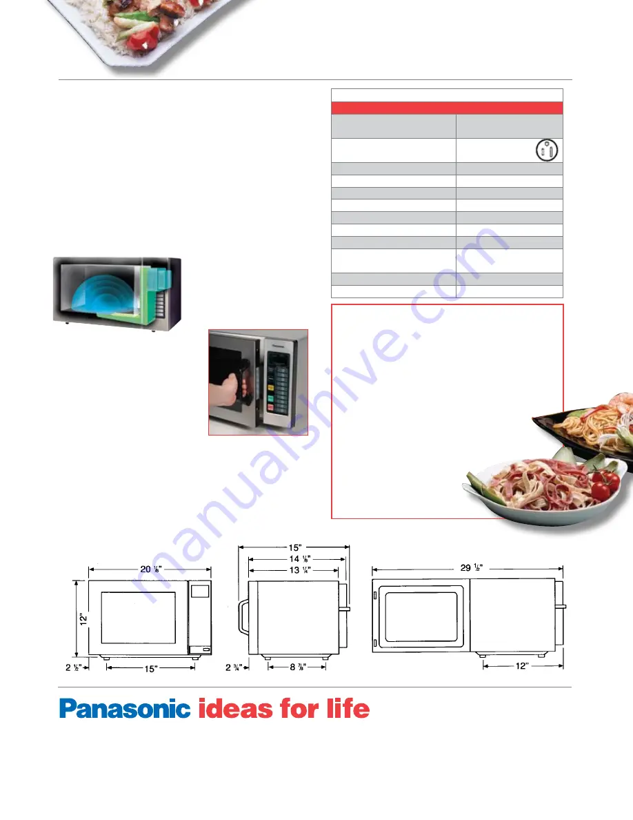 Panasonic NE-1064 Specification Sheet Download Page 2