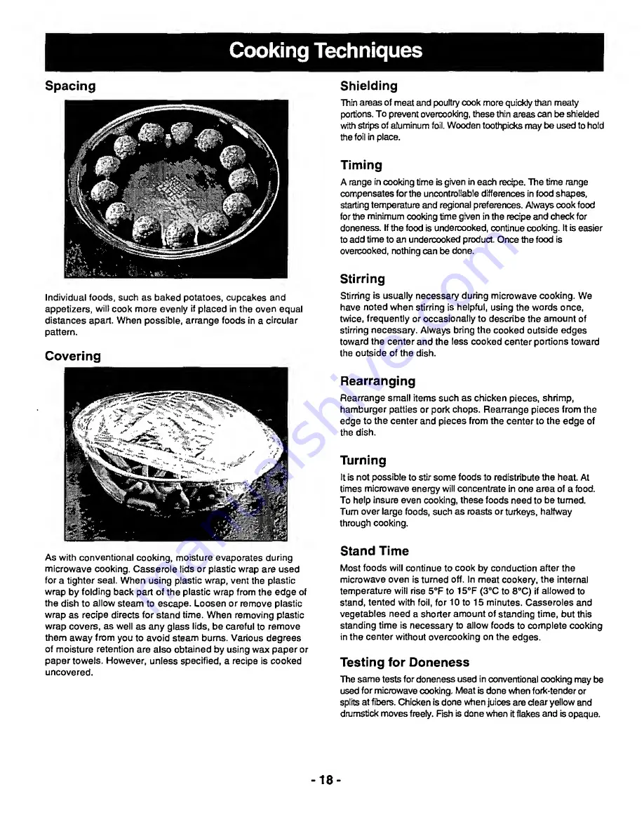 Panasonic NN-3697 Operating Instructions Manual Download Page 20