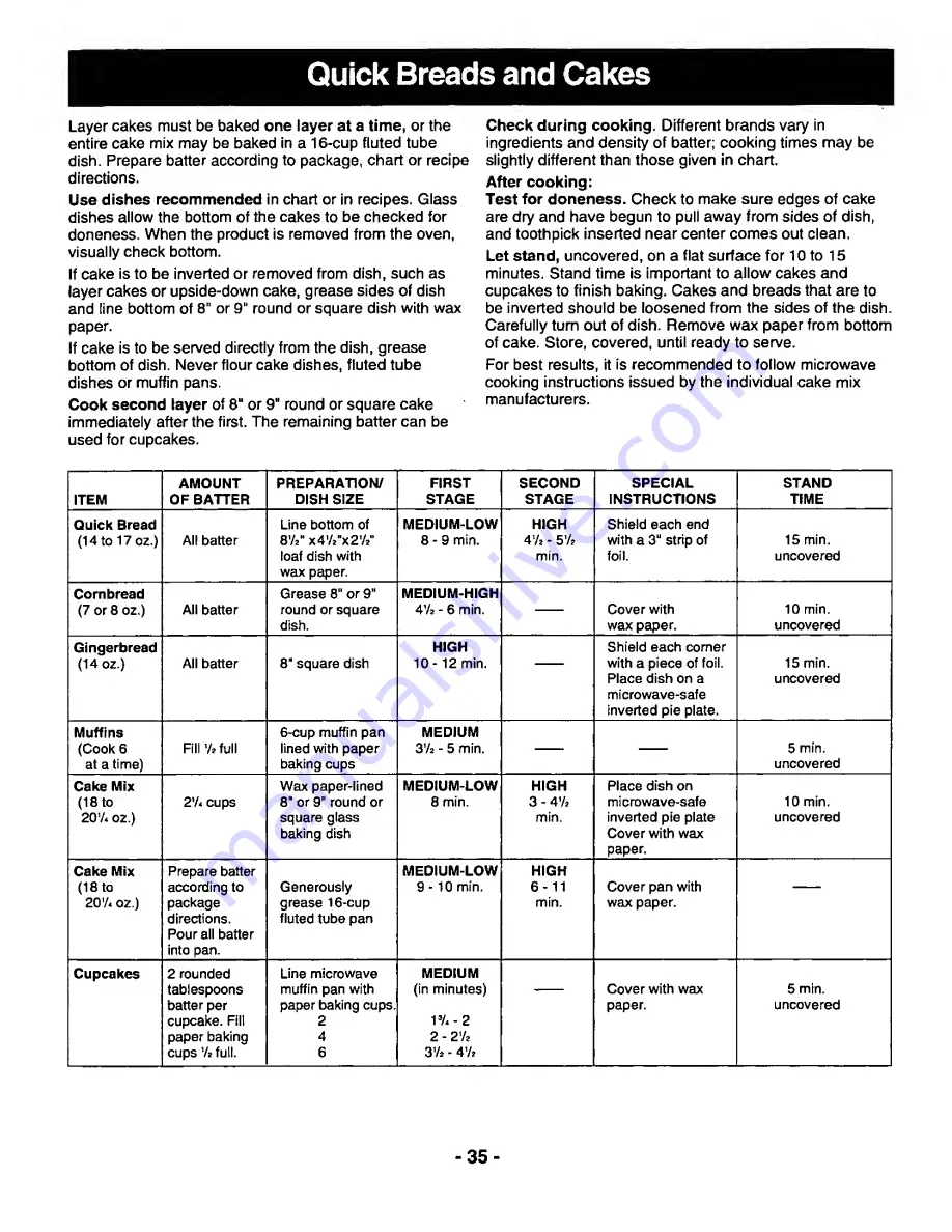 Panasonic NN-3697 Operating Instructions Manual Download Page 37