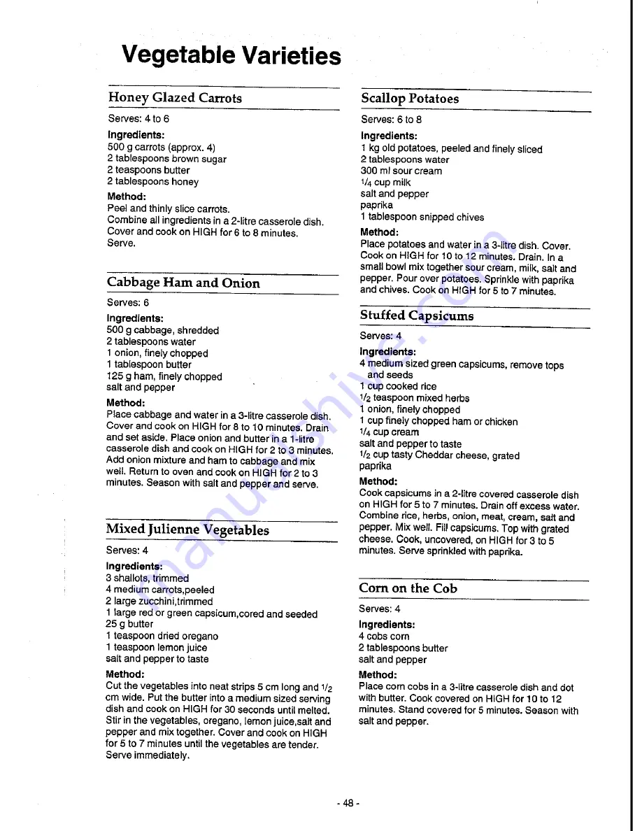 Panasonic NN-5453 Operation Manual Download Page 49