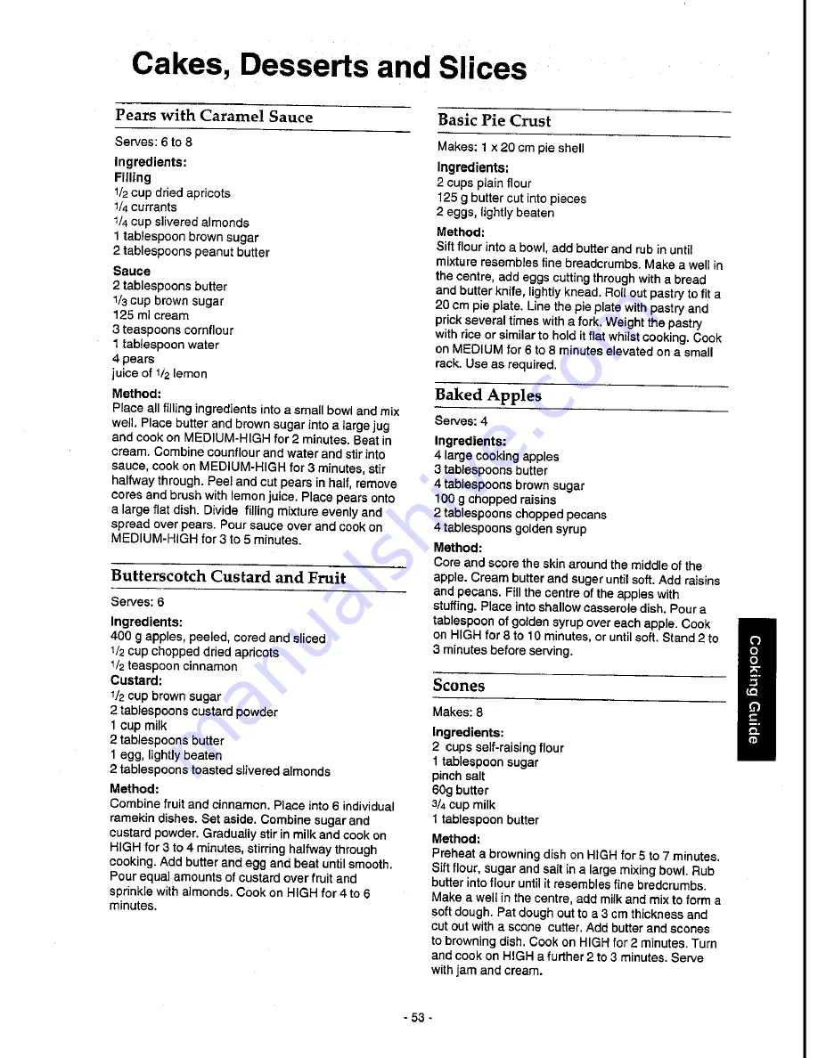 Panasonic NN-5453 Operation Manual Download Page 54