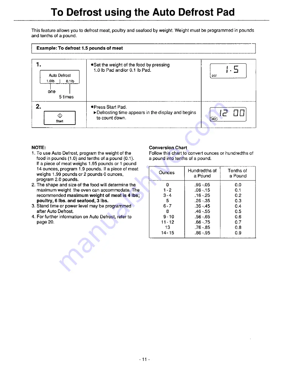 Panasonic NN-6382 Скачать руководство пользователя страница 13