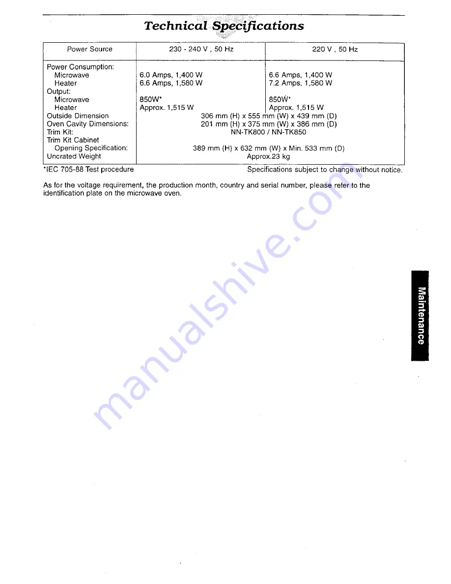 Panasonic NN-C888B Operation Manual Download Page 98