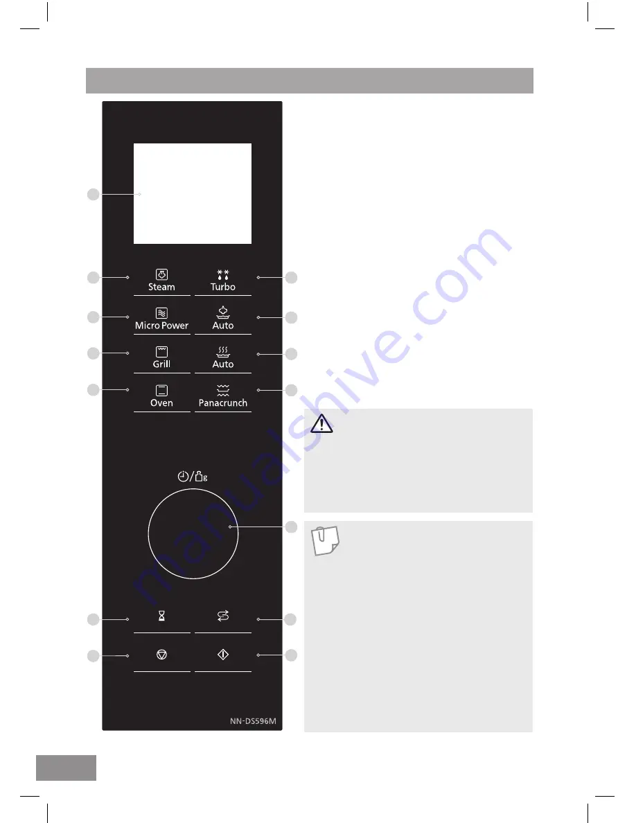 Panasonic NN-DS596M Скачать руководство пользователя страница 20