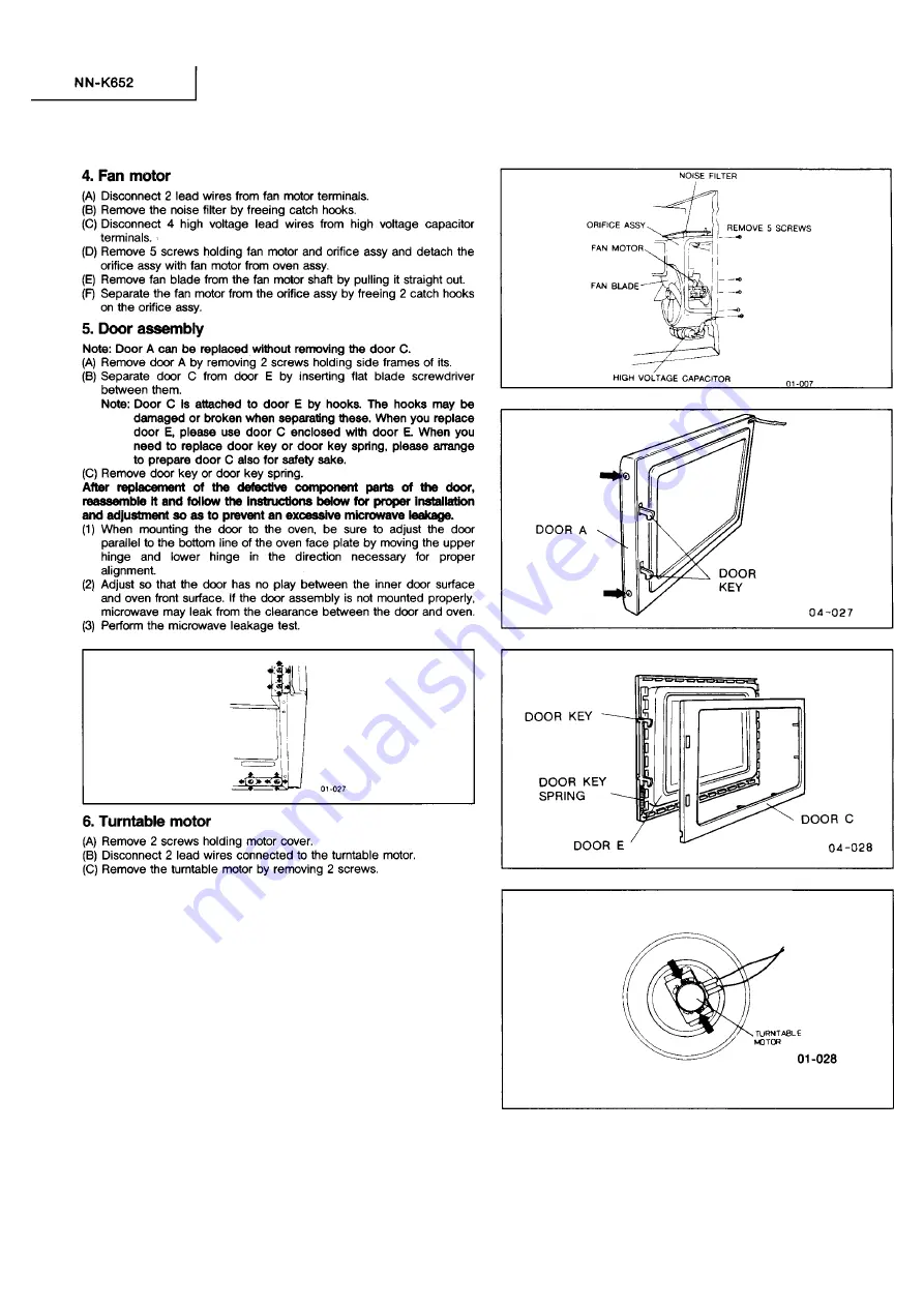 Panasonic NN-K652 Скачать руководство пользователя страница 7