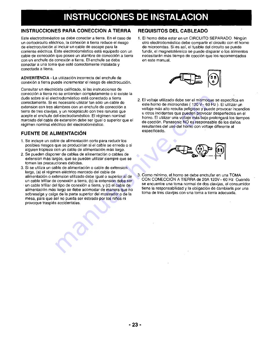 Panasonic NN-L731 Скачать руководство пользователя страница 25