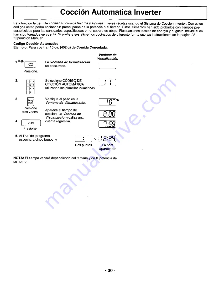 Panasonic NN-L731 Скачать руководство пользователя страница 32