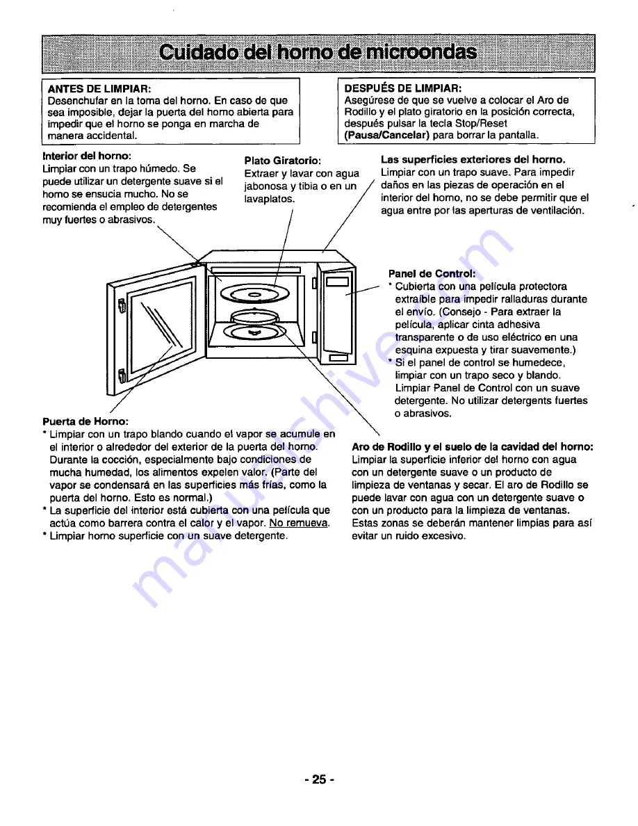 Panasonic NN-L930 Operating Instructions Manual Download Page 27