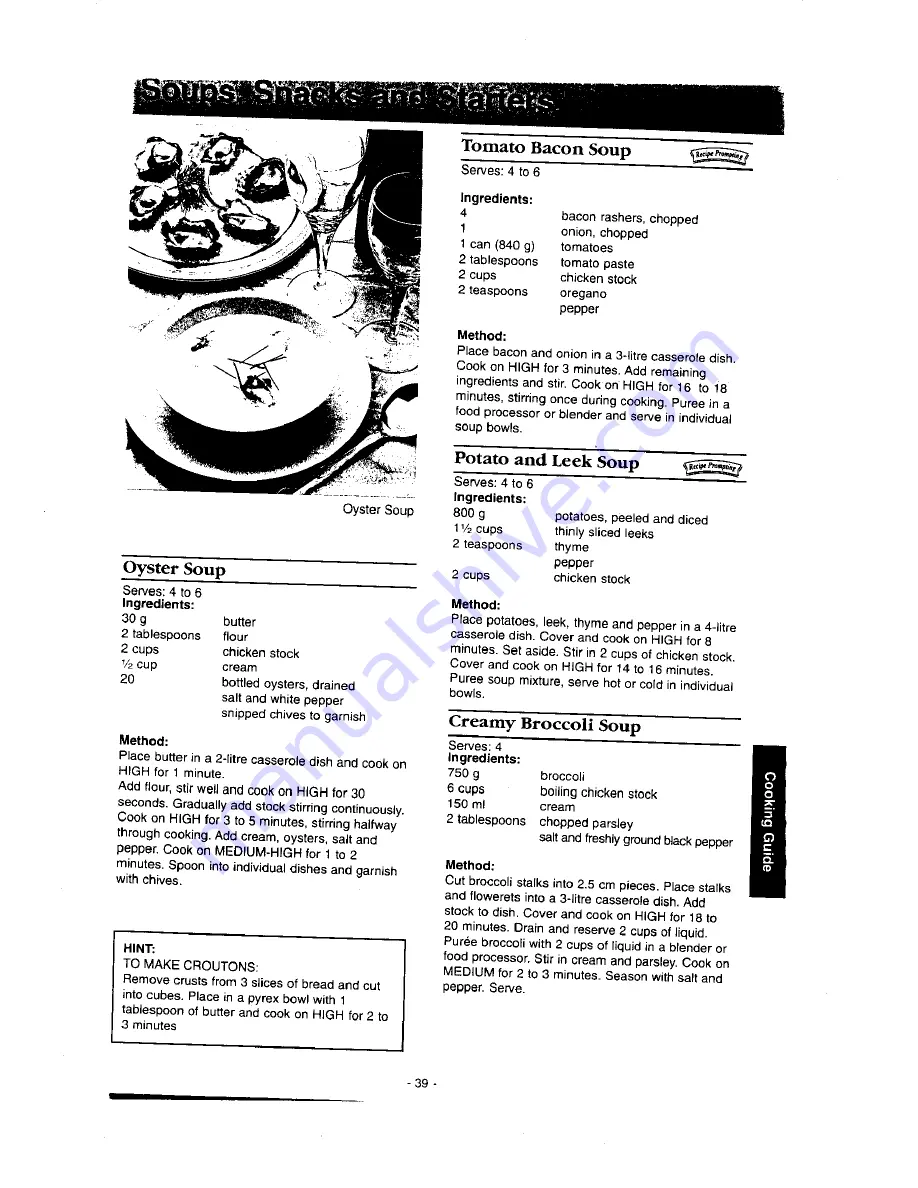 Panasonic NN-S546 Operation Manual & Cookbook Download Page 41