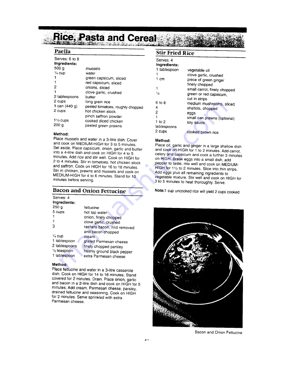 Panasonic NN-S546 Operation Manual & Cookbook Download Page 64