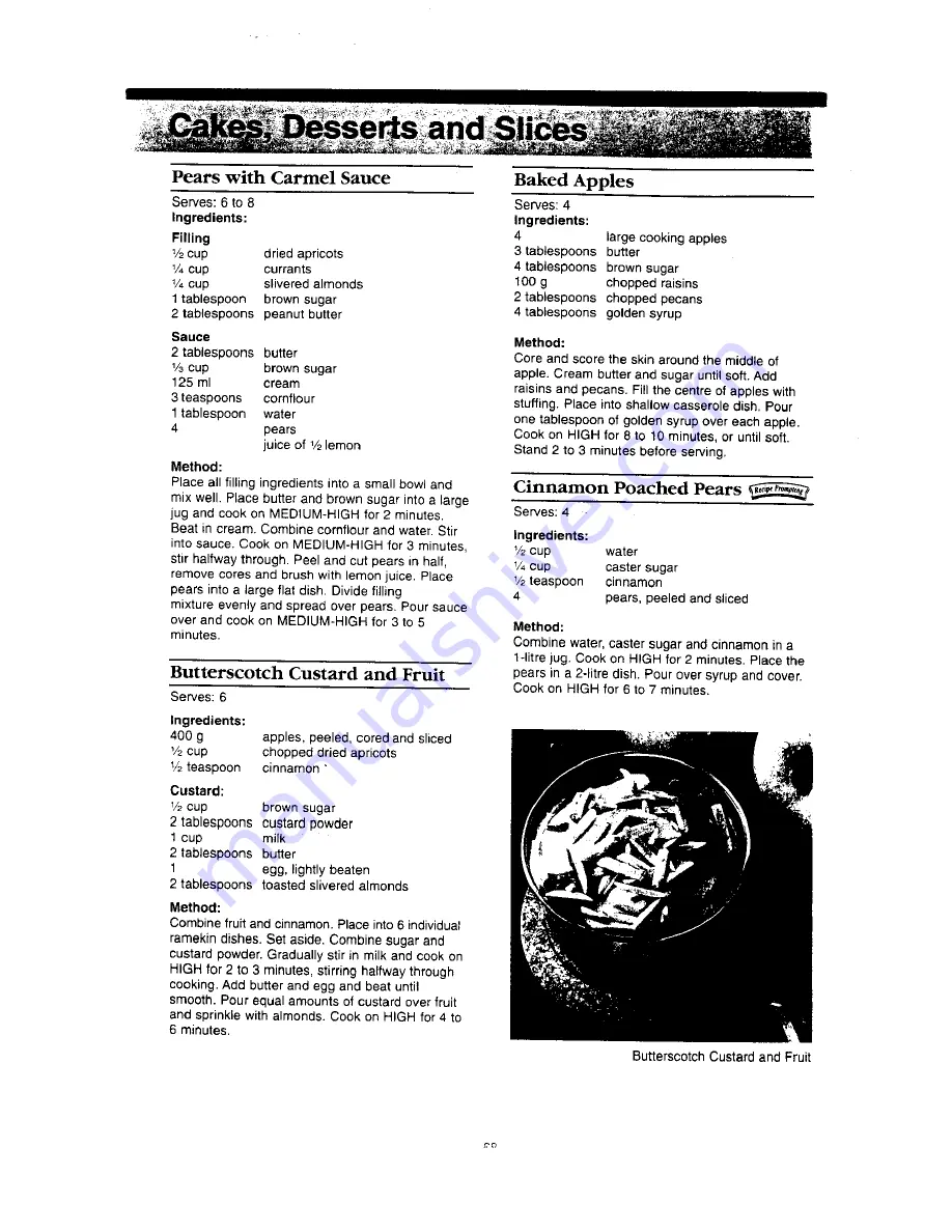 Panasonic NN-S546 Operation Manual & Cookbook Download Page 70