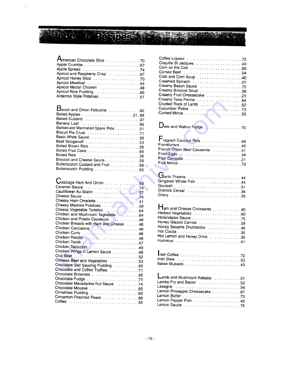 Panasonic NN-S546 Operation Manual & Cookbook Download Page 78