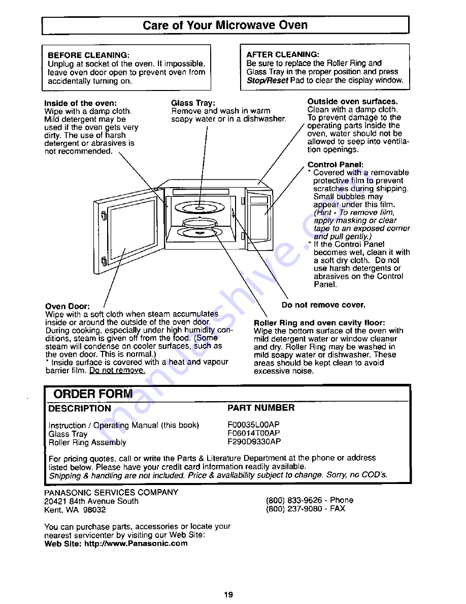 Panasonic NN-S562 Operating Instructions Manual Download Page 21