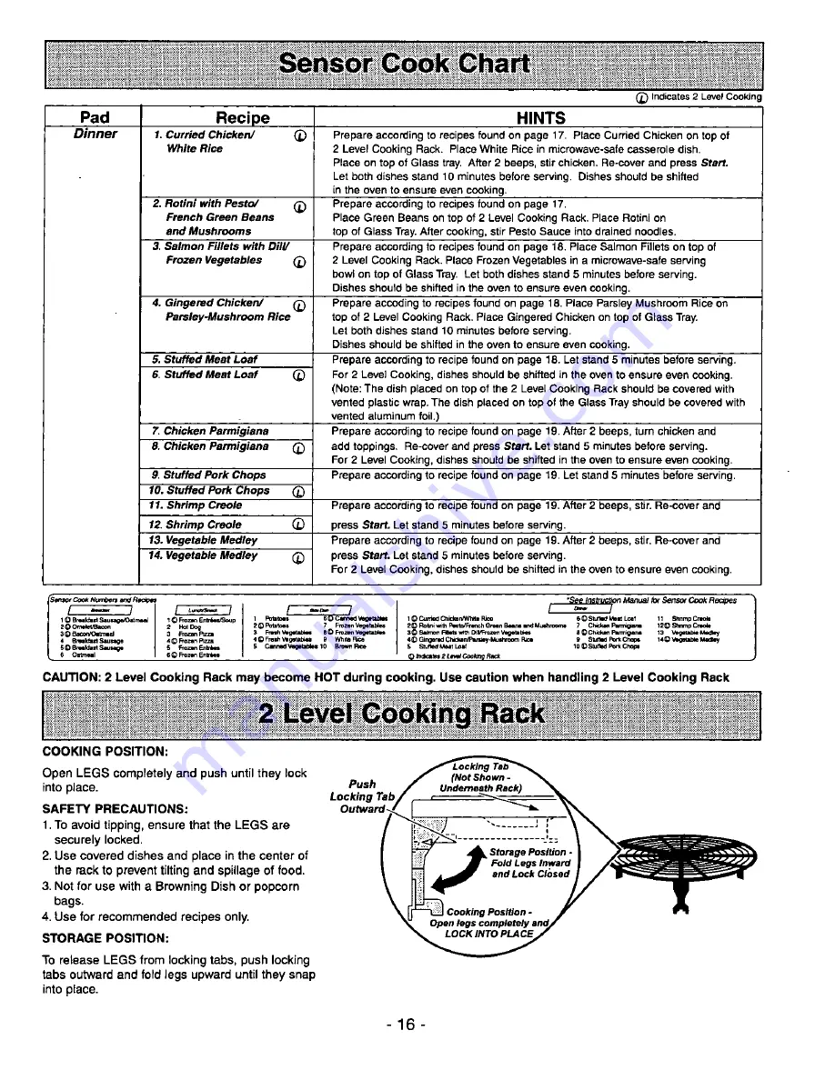 Panasonic NN-S780 Operating Instructions Manual Download Page 18