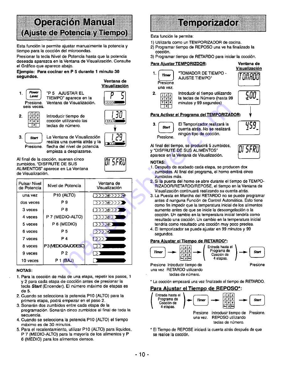 Panasonic NN-S780 Operating Instructions Manual Download Page 38