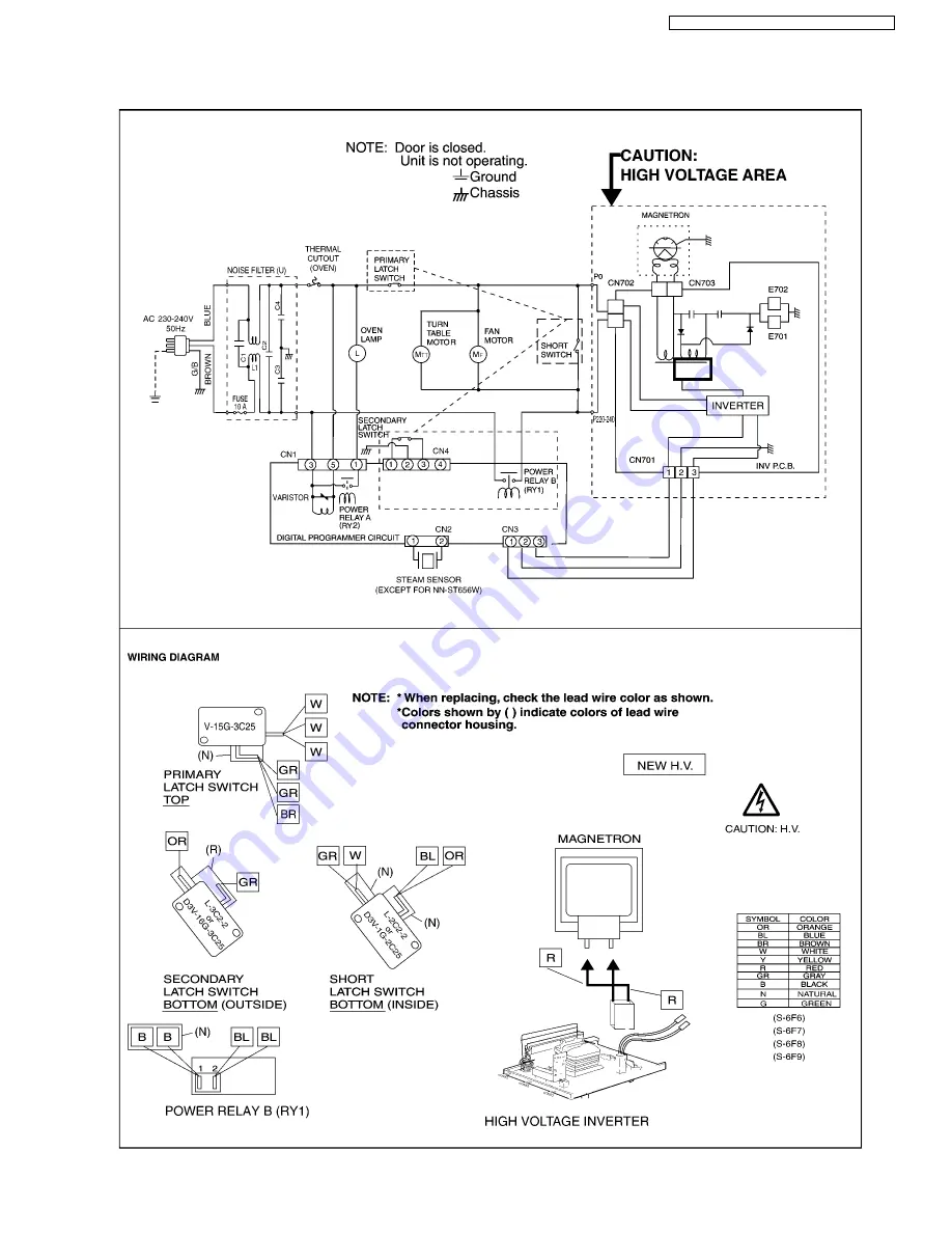 Panasonic NN-SD686S Service Manual Download Page 5