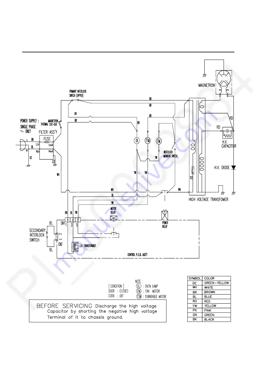 Panasonic NN-ST34HMLPK Service Manual Download Page 9