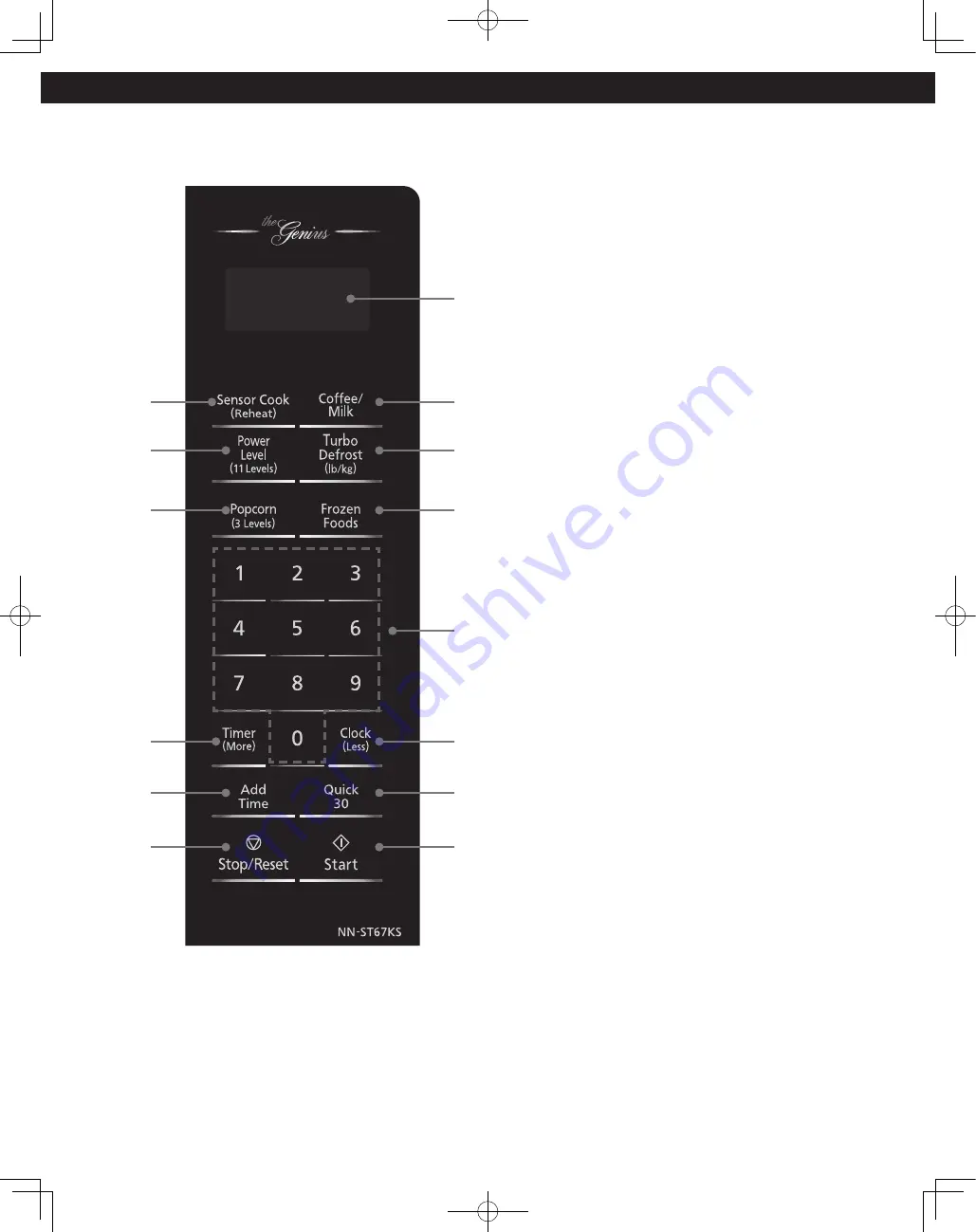 Panasonic NN-ST66KW Owner'S Manual Download Page 11