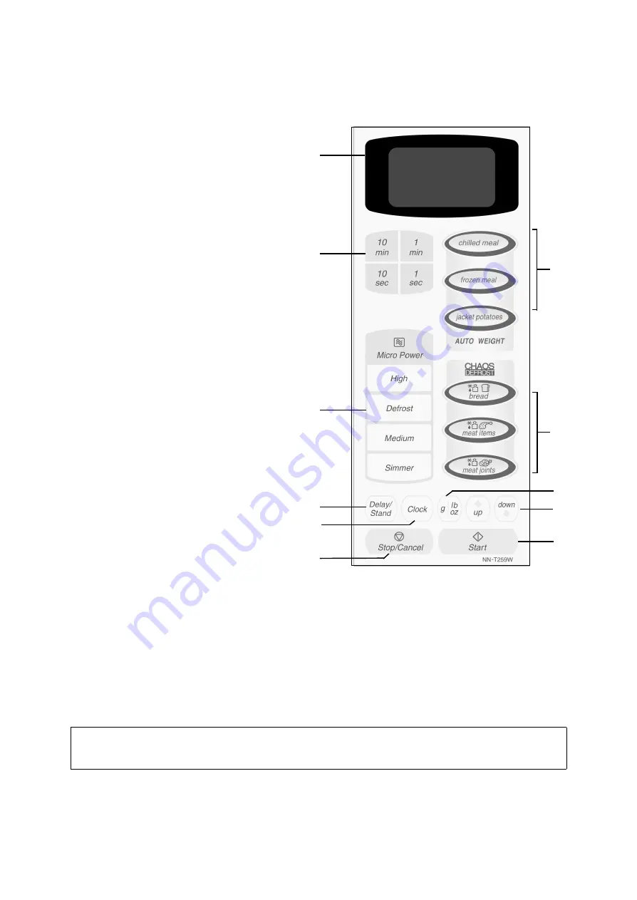 Panasonic NN-T259CB Service Manual Download Page 4