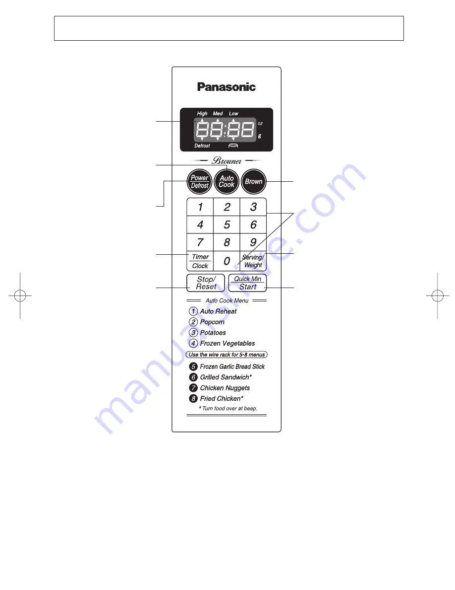 Panasonic NNG354 - MICROWAVE -0.7 CUFT Скачать руководство пользователя страница 42