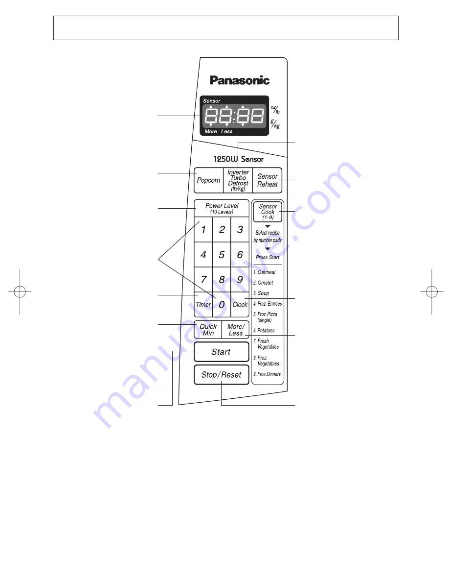 Panasonic NNH624 - MICROWAVE -1.2 CU.FT Скачать руководство пользователя страница 11