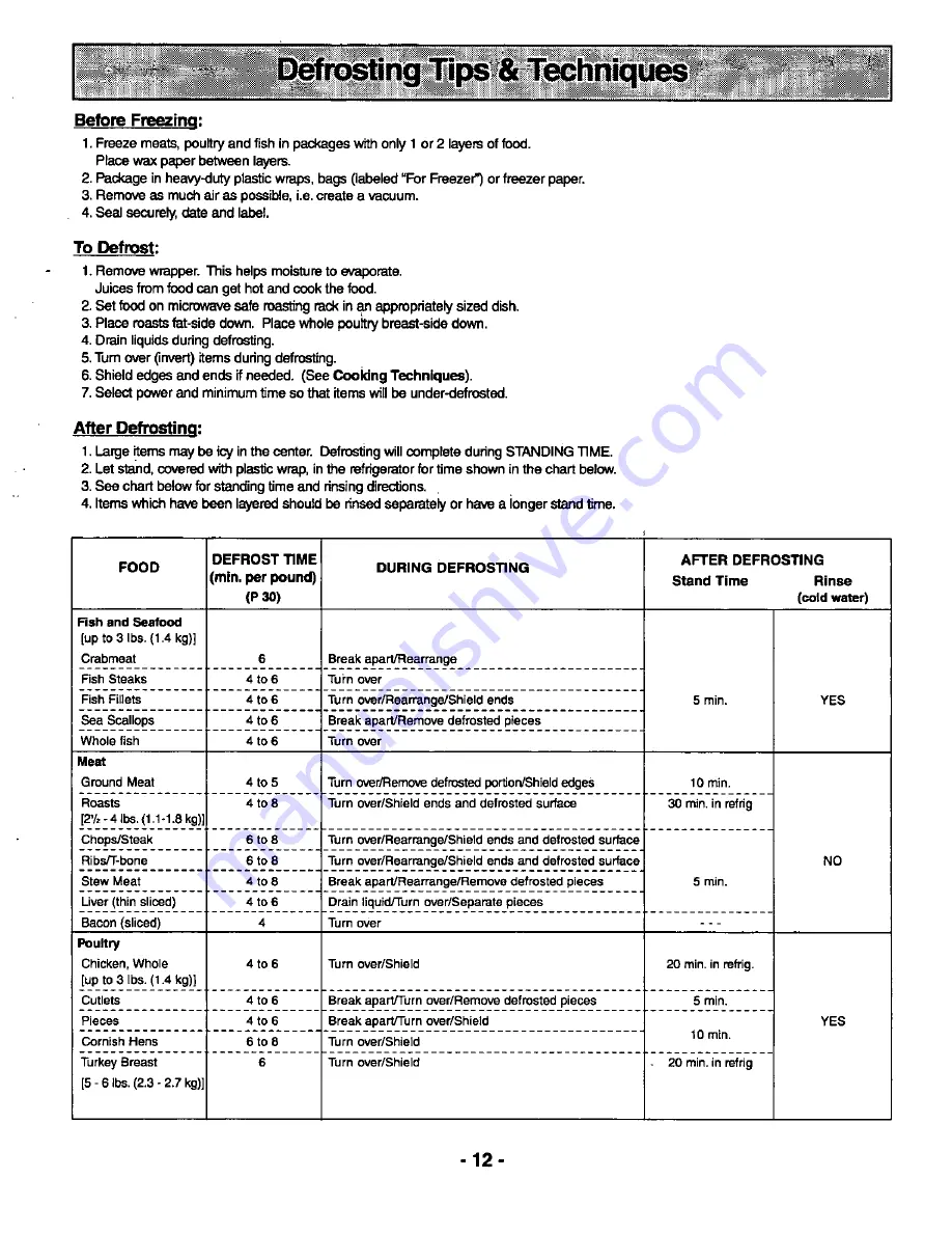 Panasonic NNS789WAS Operating Instructions Manual Download Page 14