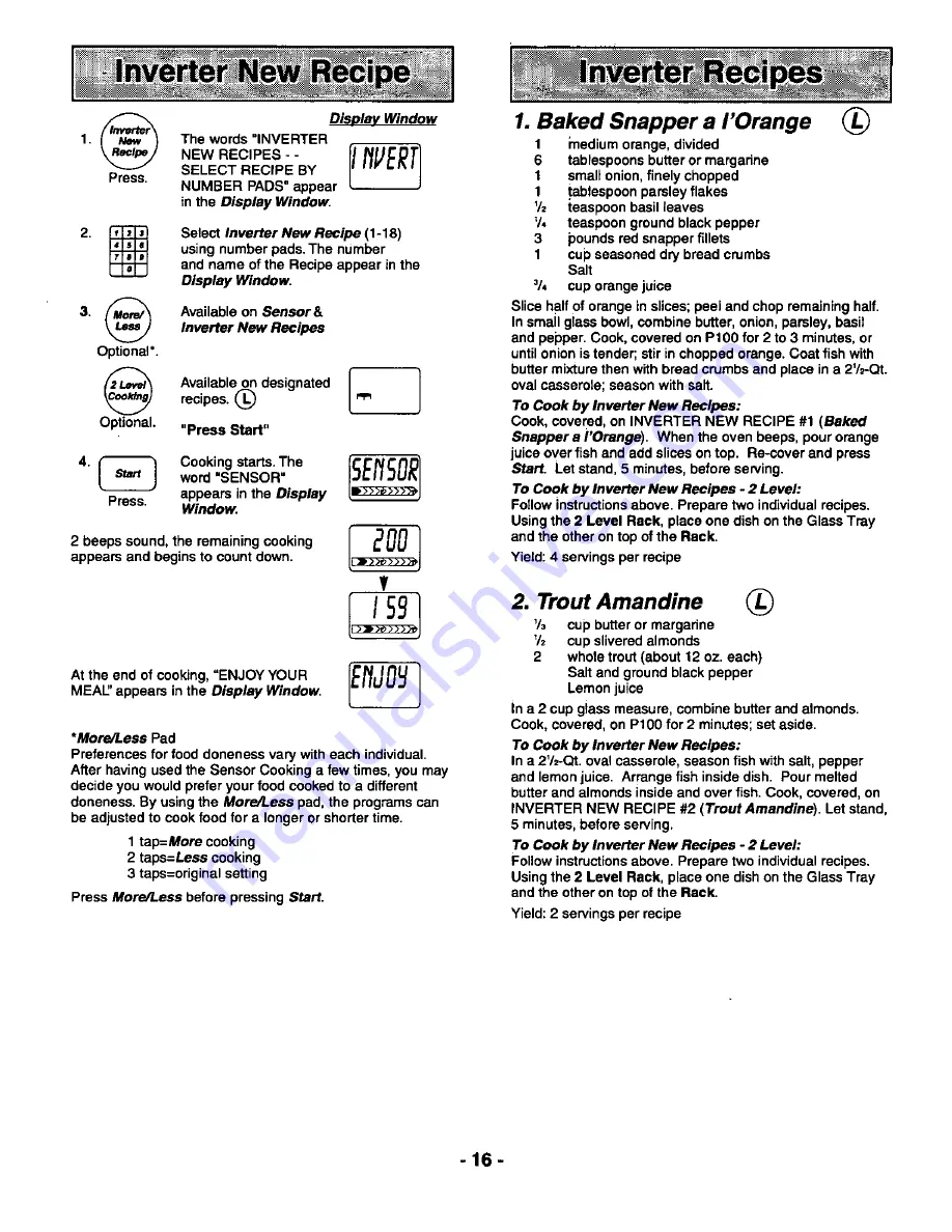 Panasonic NNS789WAS Operating Instructions Manual Download Page 18