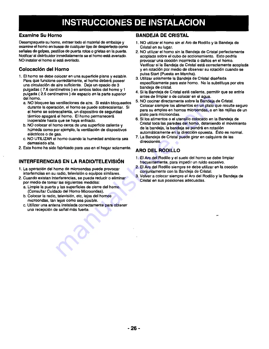 Panasonic NNS789WAS Operating Instructions Manual Download Page 28