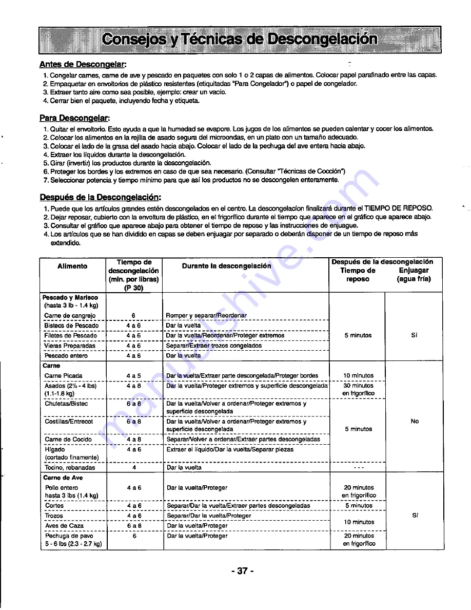 Panasonic NNS789WAS Operating Instructions Manual Download Page 39