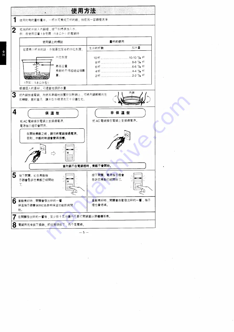 Panasonic NSRW06NA Operating Manual Download Page 6