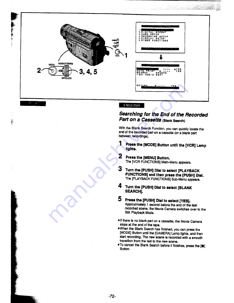 Panasonic NV-DS15A Operating Instructions Manual Download Page 36