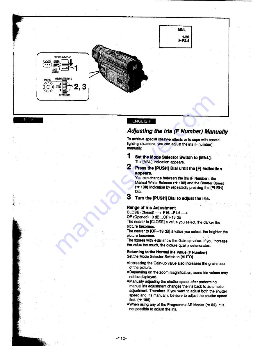 Panasonic NV-DS15A Operating Instructions Manual Download Page 55